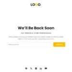 Maintenance/Coming Soon Template