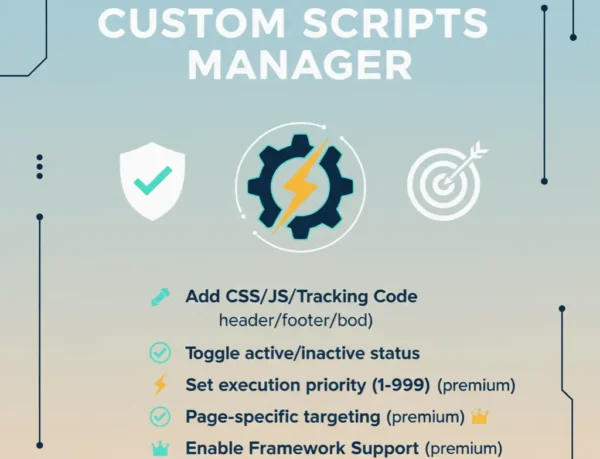 Custom Scripts Manager - WordPress Plugin